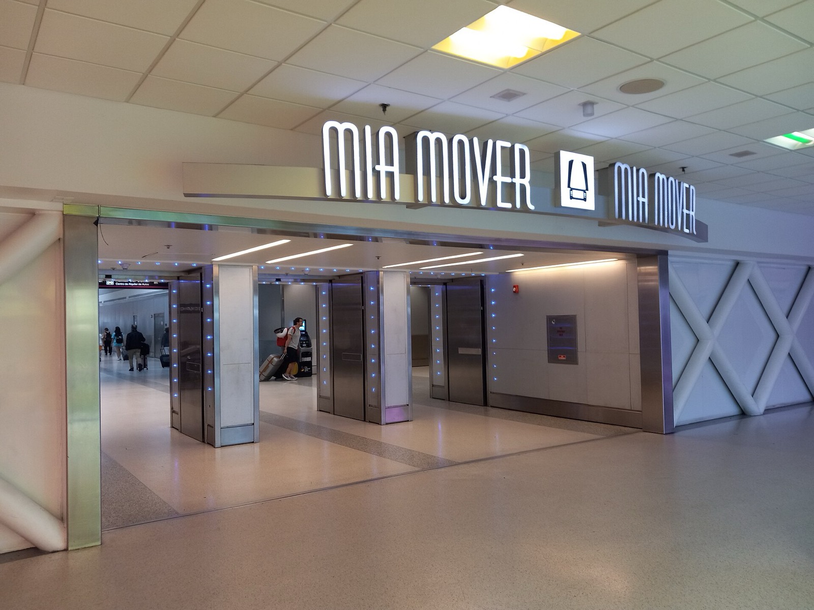 The MIA Mover entrance at Miami International Airport